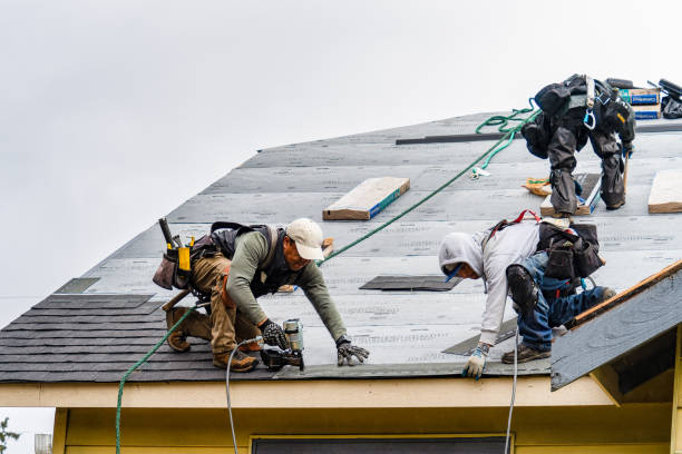 Professional Roofing technician working in Fort Bragg, CA